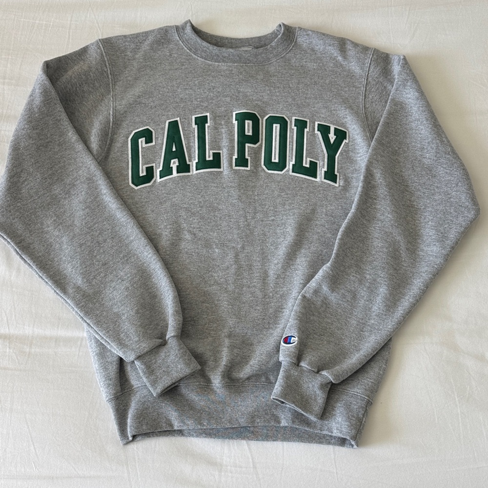 Champion Size XS Grey Cal Poly Sweatshirt